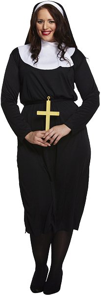 Nun (Plus Size) Adult Fancy Dress Costume