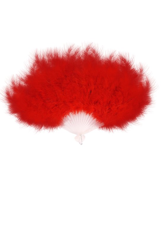 Red Feather Fan (40cm x 27cm)
