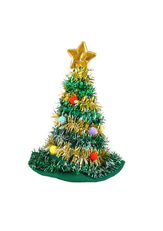 Christmas Tree Hat with Star (Adult)