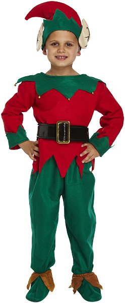 Children's Christmas Elf Costume (Large / 10-12 Years)