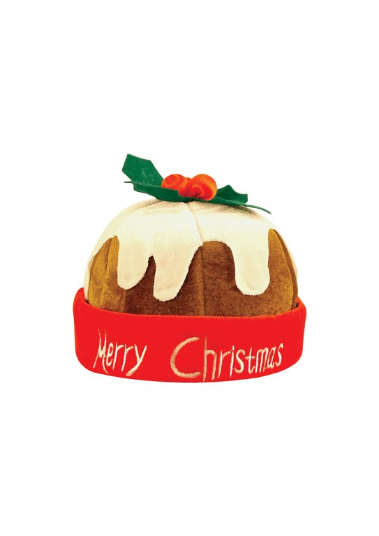 Christmas Pudding Hat with Holly (Adult)