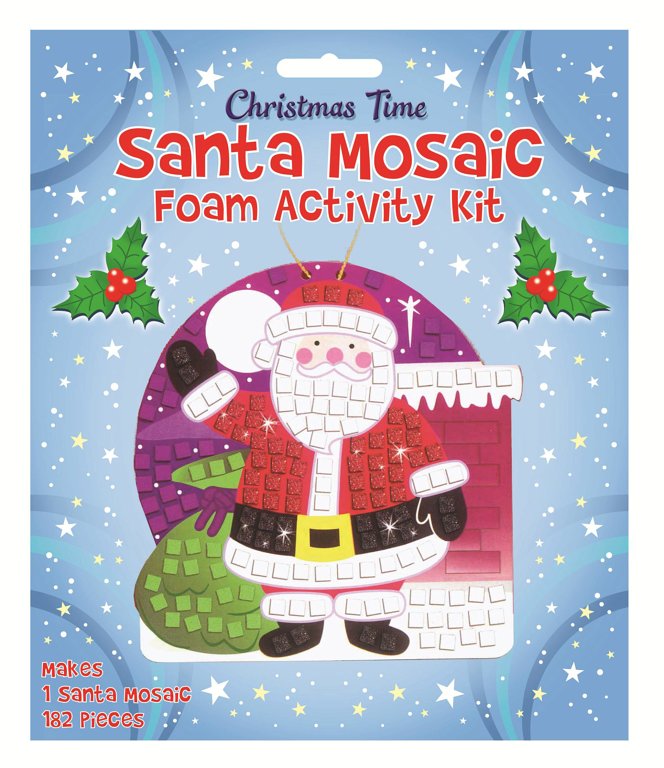 Santa Foam Mosaic Activity Kit