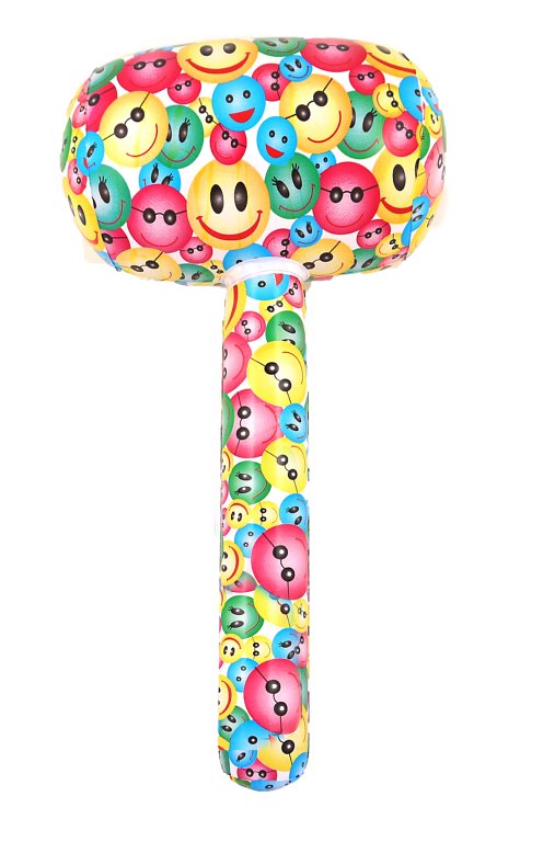 Inflatable Mallet with Smile Print (66cm)