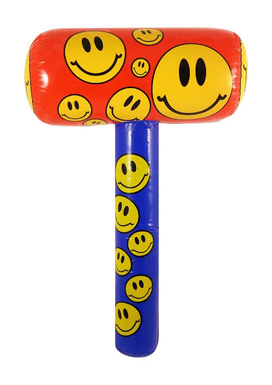 Inflatable Mallet with Smile Print (48cm)