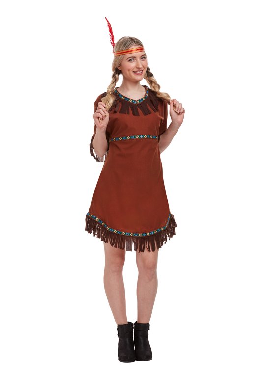 American Indian Woman (One Size) Adult Fancy Dress Costume