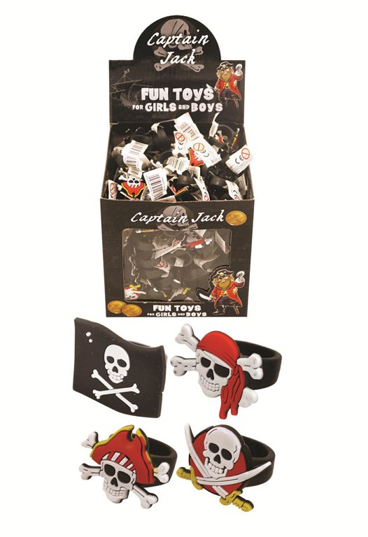 Skull and Crossbones Pirate Rings (Assorted Designs)