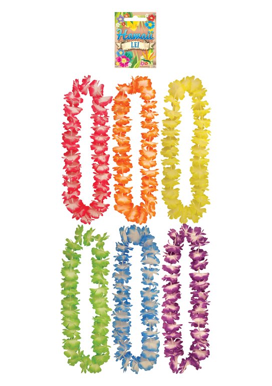 Hula Lei (100cm) 6 Assorted Colours