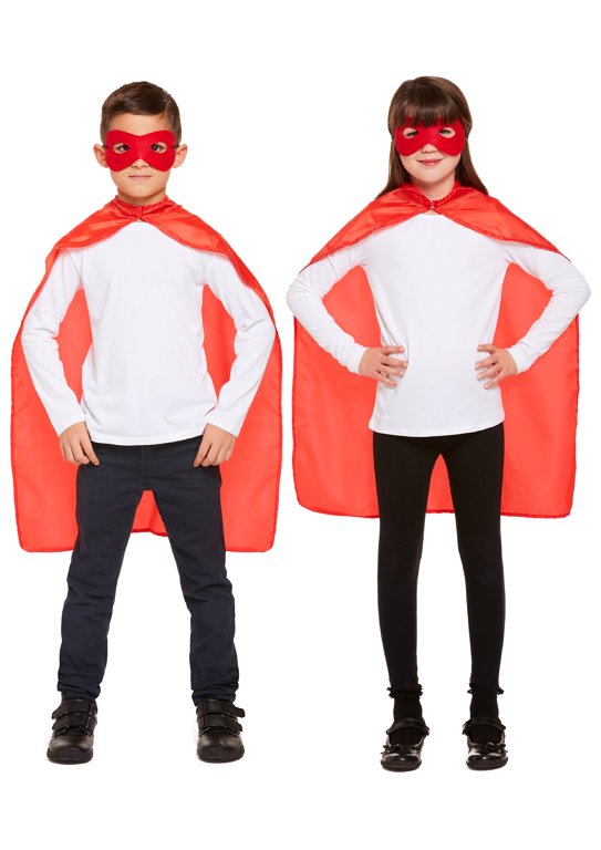 Children's Red Superhero Costume Set (One Size)