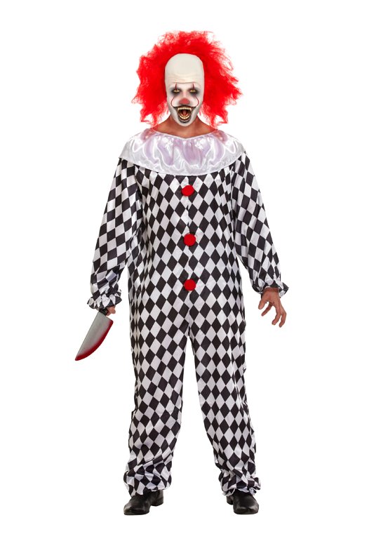 Scary Clown with Wig (One Size)