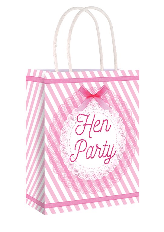 Hen Party Paper Bag with Handles (Vintage Design) 22cm x 18cm x 8cm