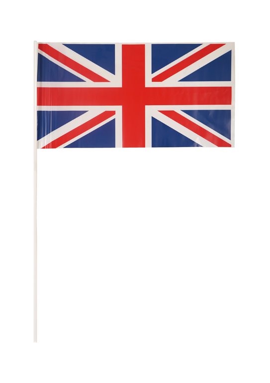 Union Jack Hand Flag with Stick (29cm x 17cm)