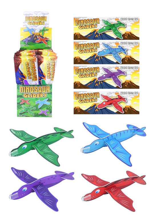 Dinosaur Gliders (17cm) 4 Assorted Designs