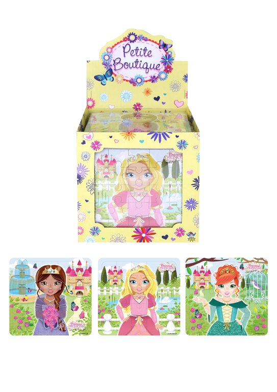 Princess Mini Jigsaw Puzzles (13cm x 12cm) 3 Assorted Designs