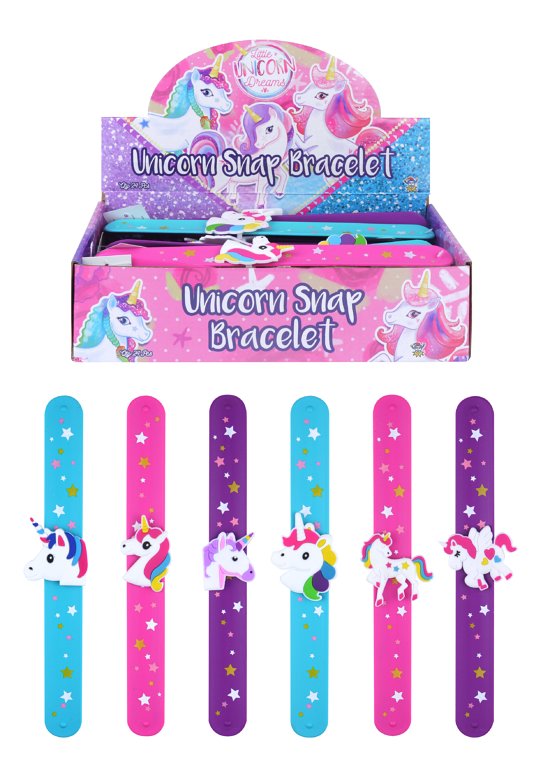 Unicorn Snap Bracelets (6 Assorted Designs)
