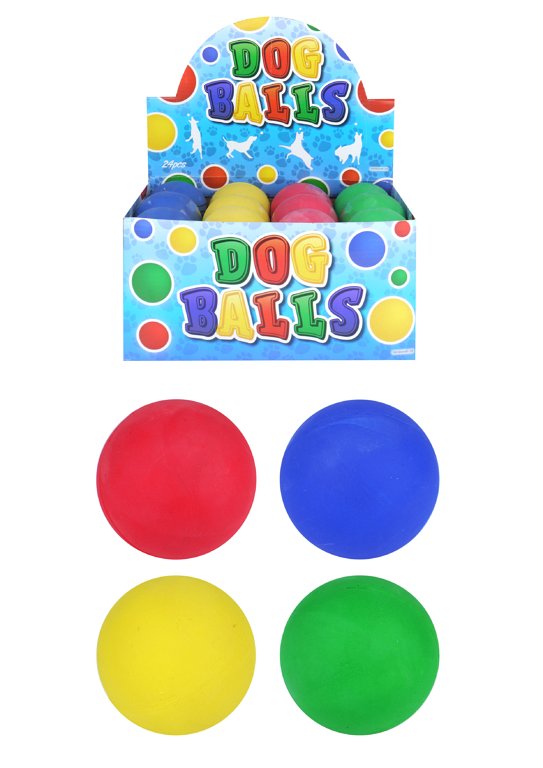 Dog Balls (6.3cm) 4 Assorted Colours