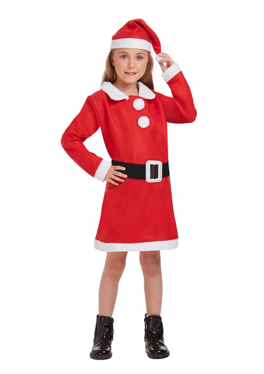Children's Santa Girl Costume (Small / 4-6 Years)
