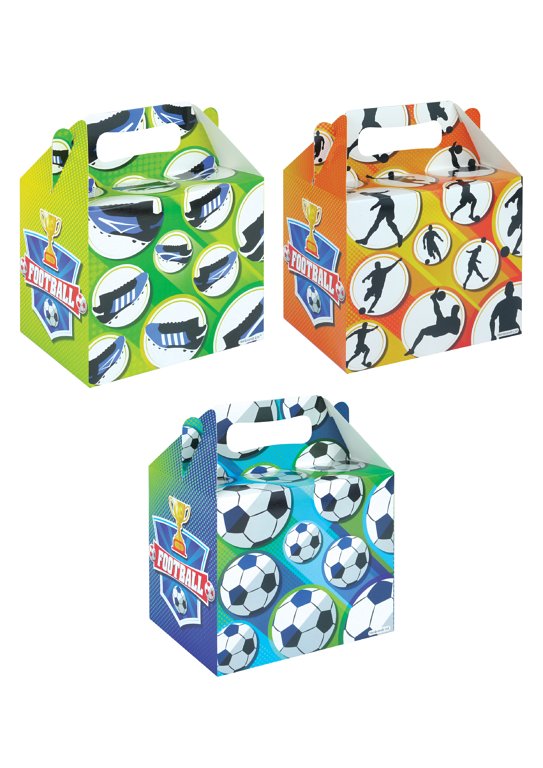 Football Lunch Boxes (3 Assorted Designs)