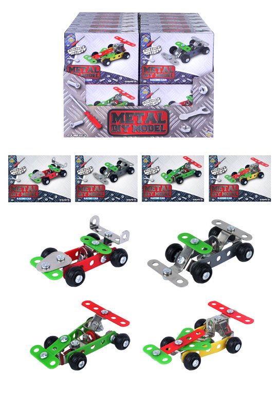 DIY Metal Racing Car Kits (4 Assorted Designs)