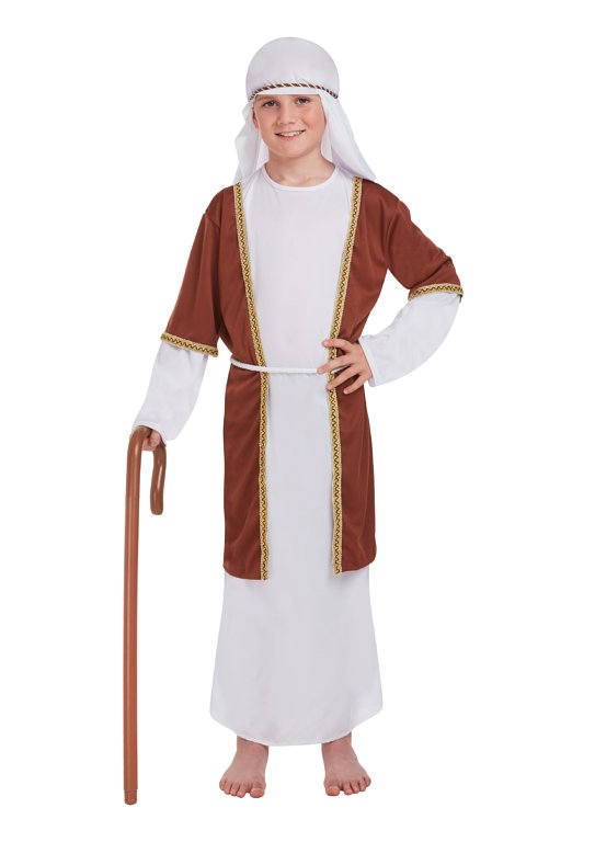 Children's Brown Shepherd Costume (Medium / 7-9 Years)