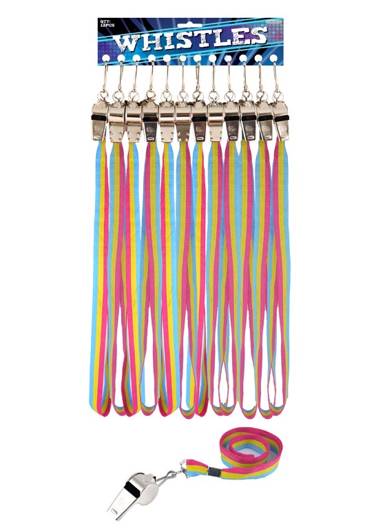 Metal Whistle with Pansexual Pride Colour Cord (5.5cm)
