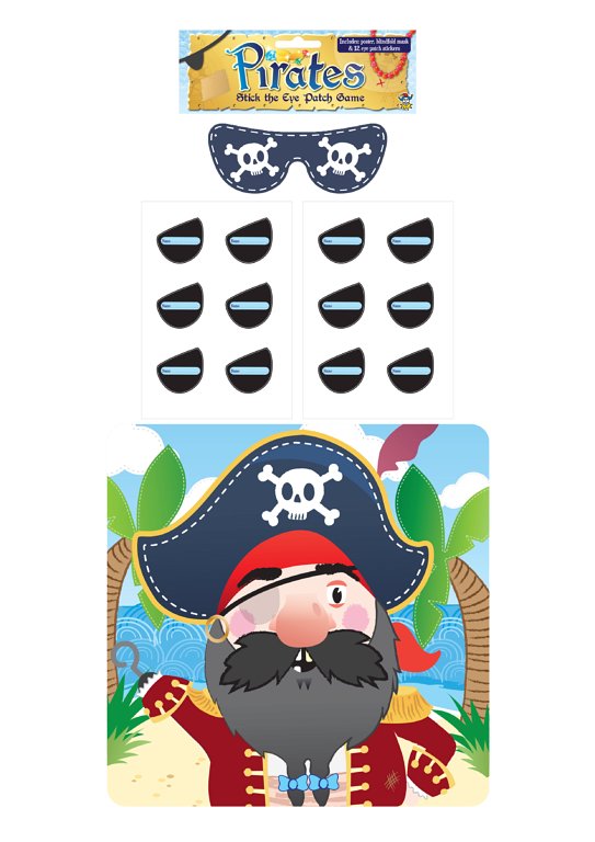 'Stick the Eye Patch on the Pirate' Party Game (14pcs)
