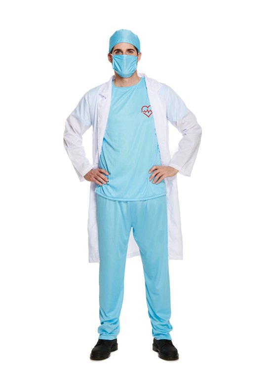 Doctor's Scrubs (One Size) Adult Fancy Dress Costume