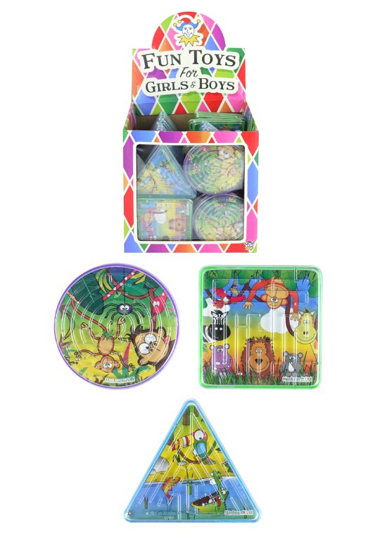 Jungle Puzzle Mazes (3 Assorted Shapes and Designs)