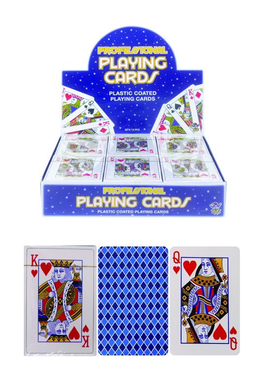 Plastic Coated Playing Cards (9x6cm)