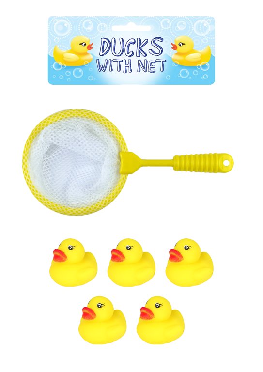 Ducks with Net (5pcs) 2.5-3cm