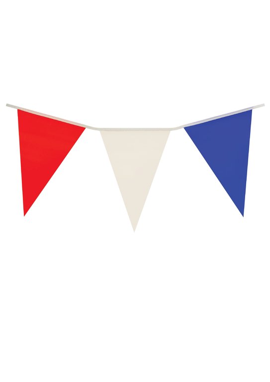 Red, White and Blue Bunting 7m (25 Pennants)