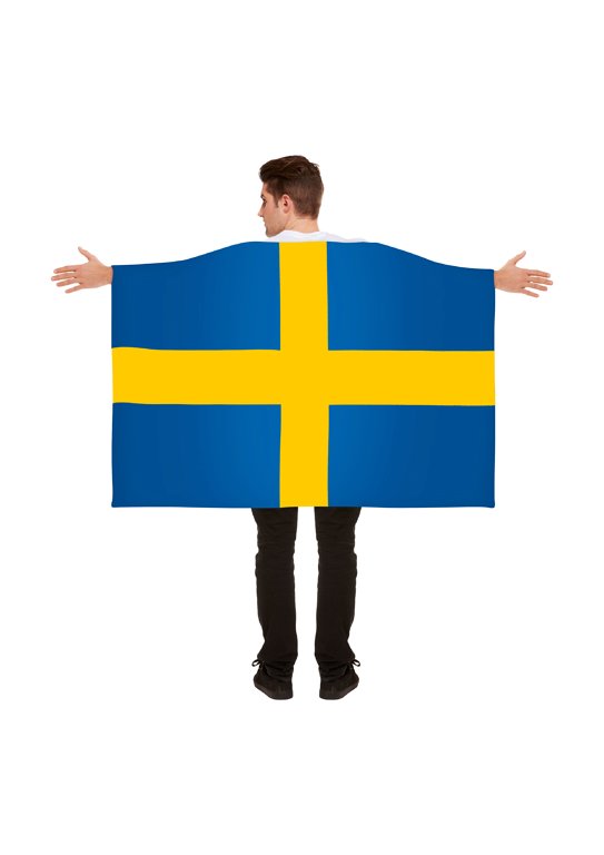 Sweden Flag Cape (5ft x 3ft) Fancy Dress and Sporting Events Accessory