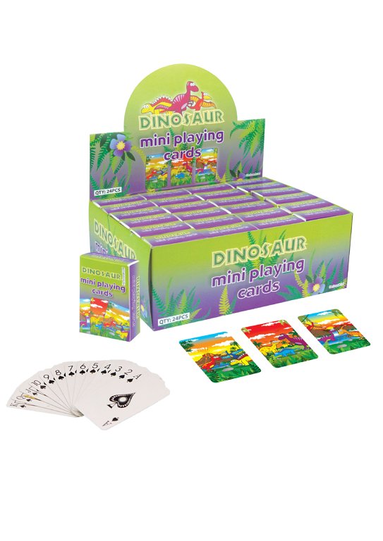 Mini Dinosaur Playing Cards (6x4cm) 3 Assorted Designs