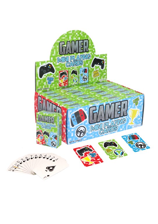 Mini Gamer Playing Cards (6x4cm) 3 Assorted Designs
