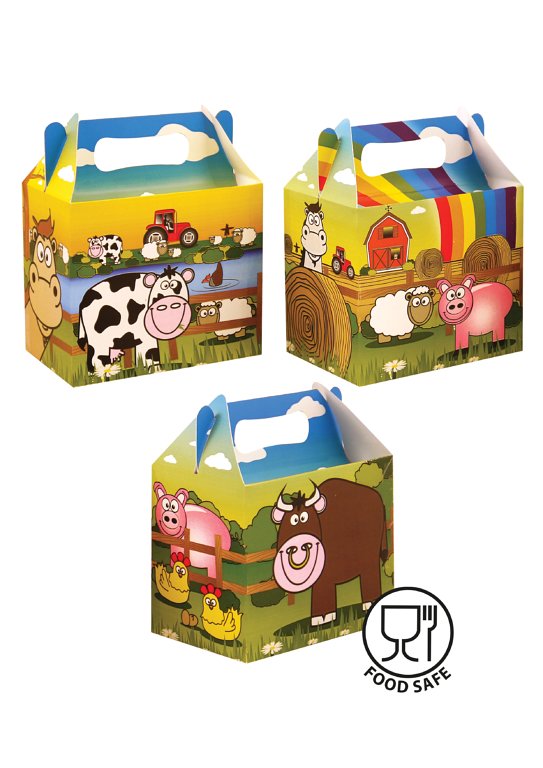 Farm Lunch Boxes (3 Assorted Designs)
