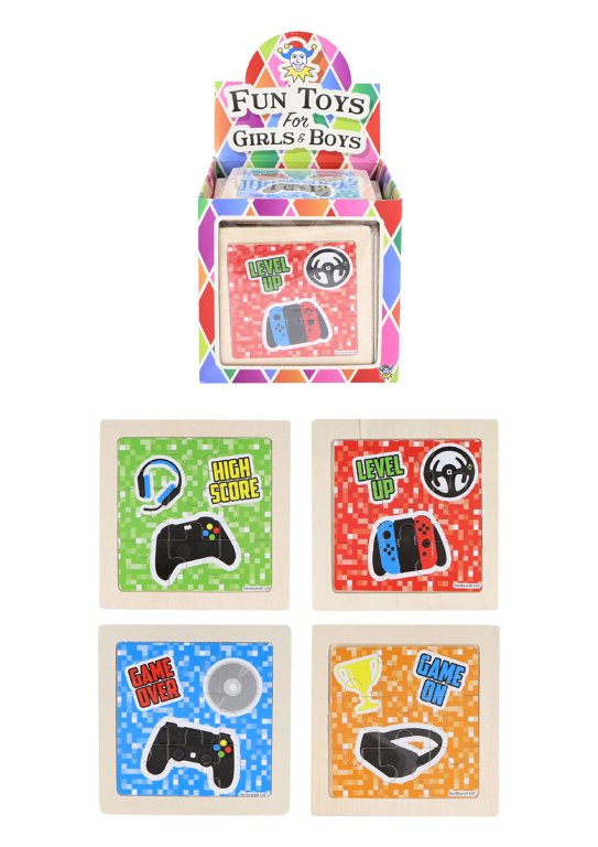 Wooden Gamer Mini Jigsaw Puzzle (11cm) 4 Assorted Designs