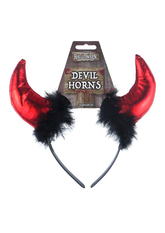 Devil Horns with Fur Headband