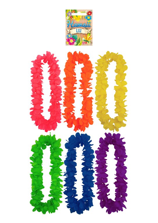 Hula Lei (100cm) 6 Assorted Colours