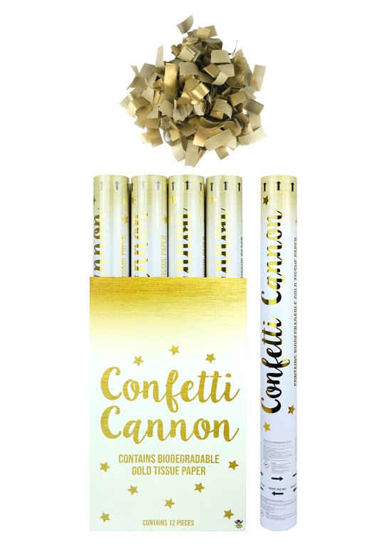 Gold Paper Confetti Cannon (50cm)