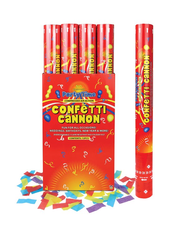 Party Time Multicolour Paper Confetti Cannon (50cm)