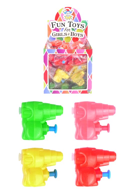 Mini Water Guns (5cm) 4 Assorted Colours