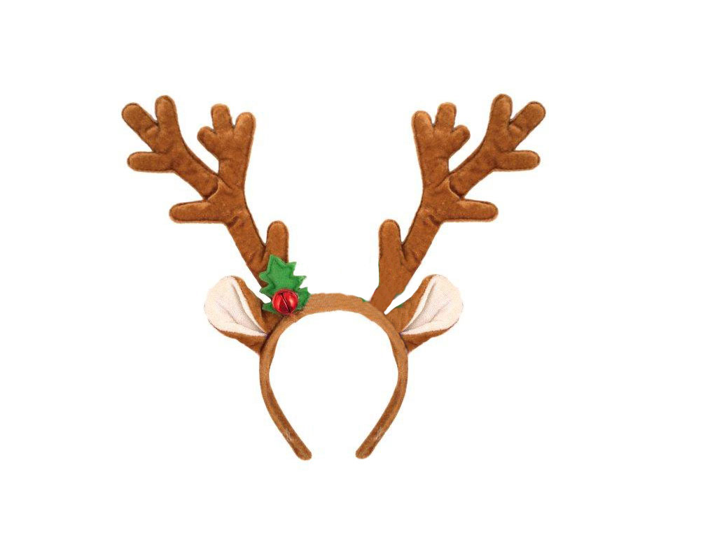Reindeer Antlers with Bell Headband : Henbrandt Ltd