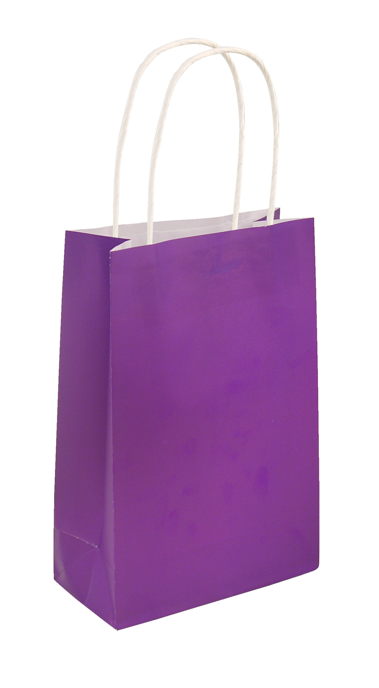 Purple Paper Party Bag with Handles : Henbrandt Ltd